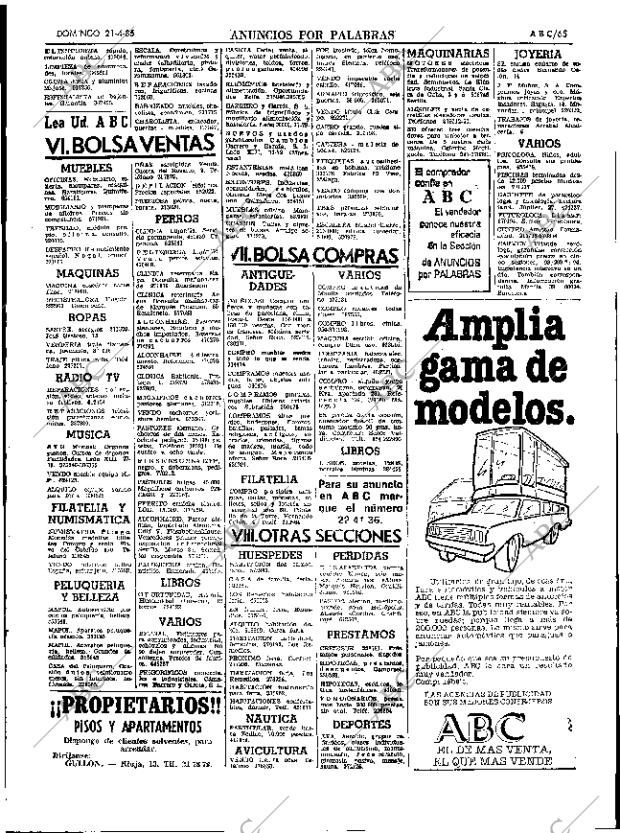 ABC SEVILLA 21-04-1985 página 65