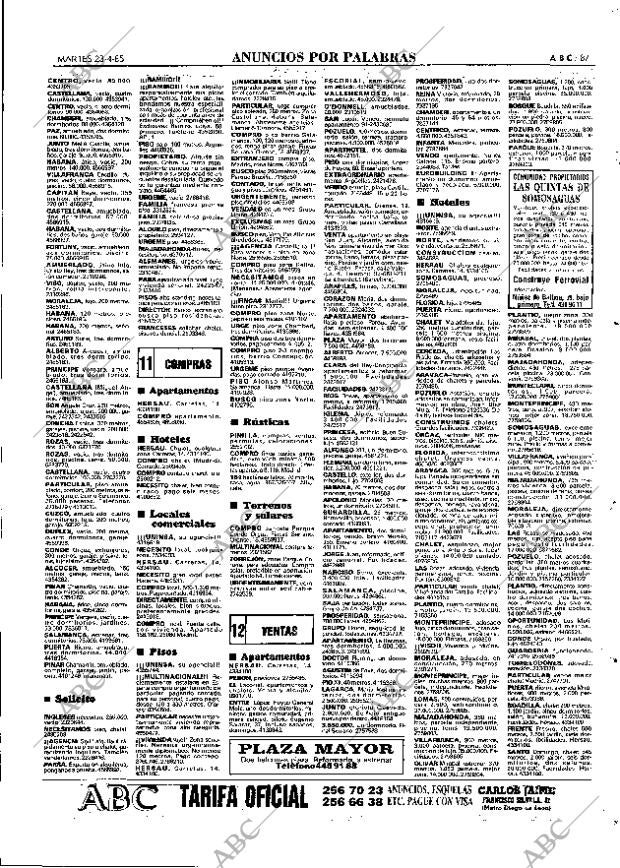 ABC MADRID 23-04-1985 página 87