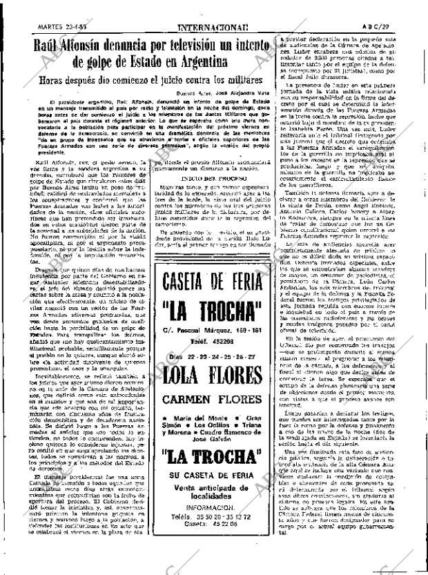 ABC SEVILLA 23-04-1985 página 29