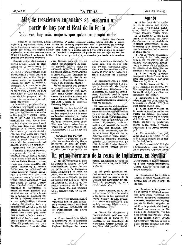 ABC SEVILLA 23-04-1985 página 48
