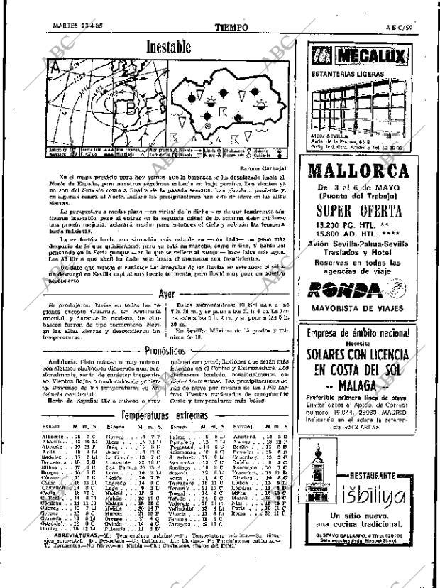 ABC SEVILLA 23-04-1985 página 59