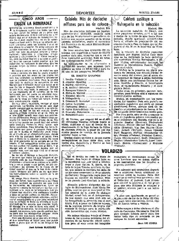 ABC SEVILLA 23-04-1985 página 62