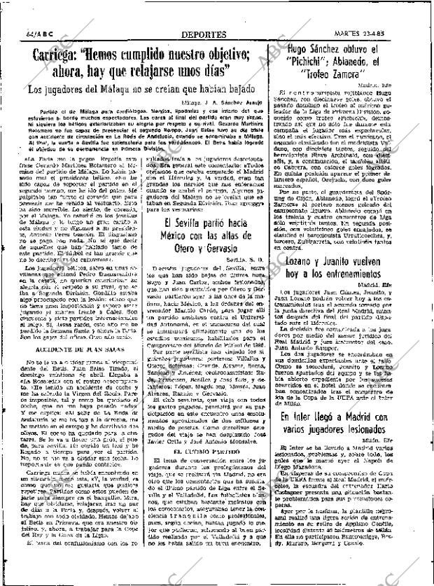 ABC SEVILLA 23-04-1985 página 64