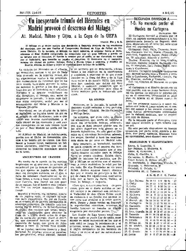 ABC SEVILLA 23-04-1985 página 65