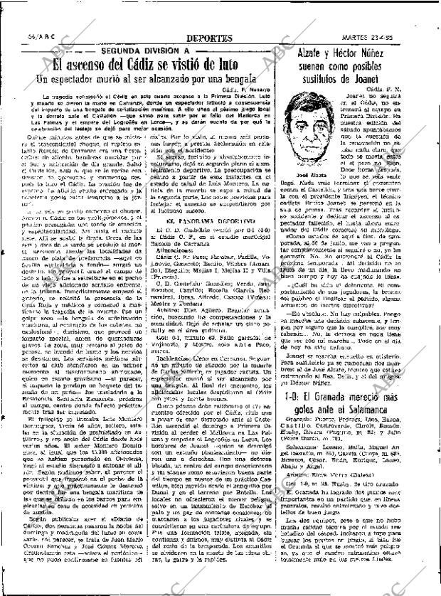 ABC SEVILLA 23-04-1985 página 66