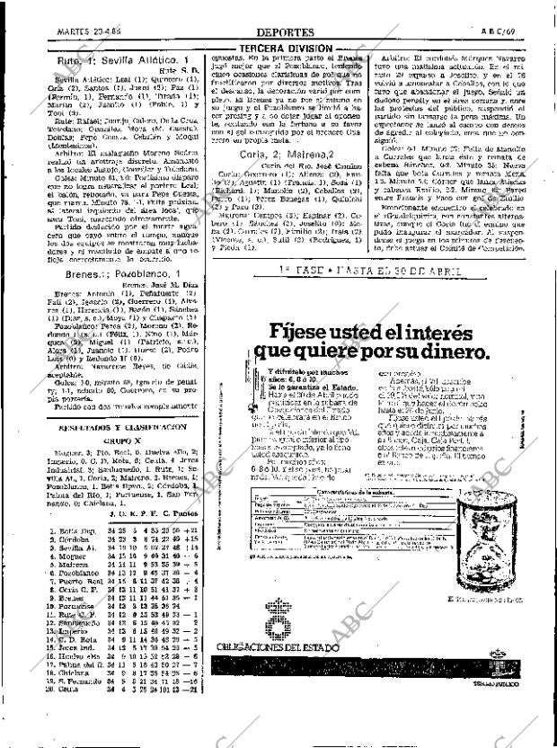 ABC SEVILLA 23-04-1985 página 69