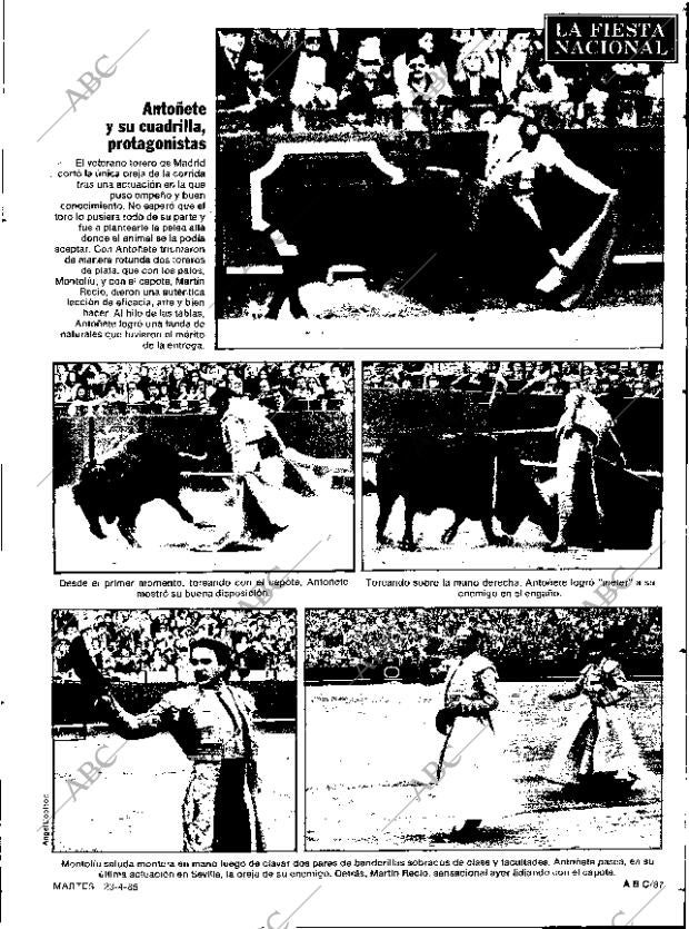 ABC SEVILLA 23-04-1985 página 87