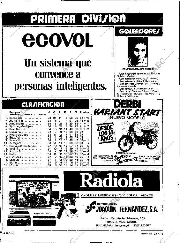 ABC SEVILLA 23-04-1985 página 96