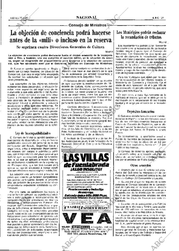 ABC MADRID 25-04-1985 página 29