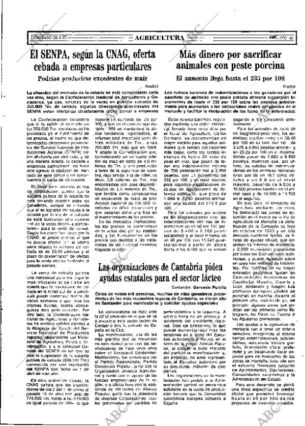 ABC MADRID 28-04-1985 página 61