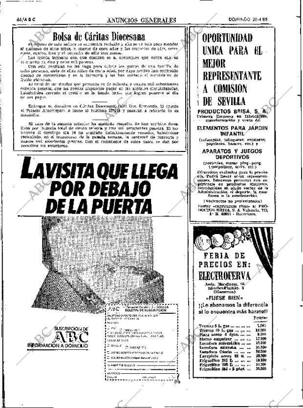 ABC SEVILLA 28-04-1985 página 66