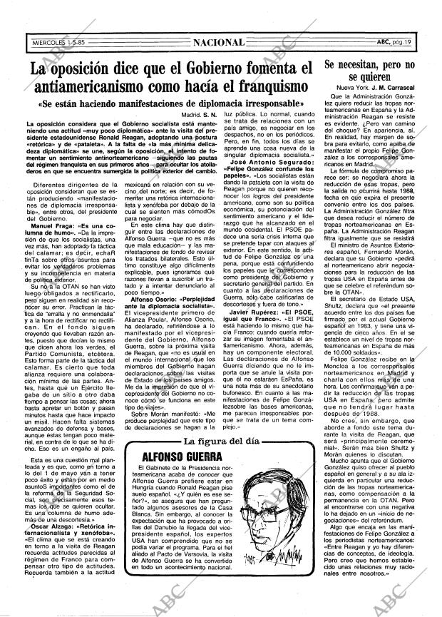 ABC MADRID 01-05-1985 página 19