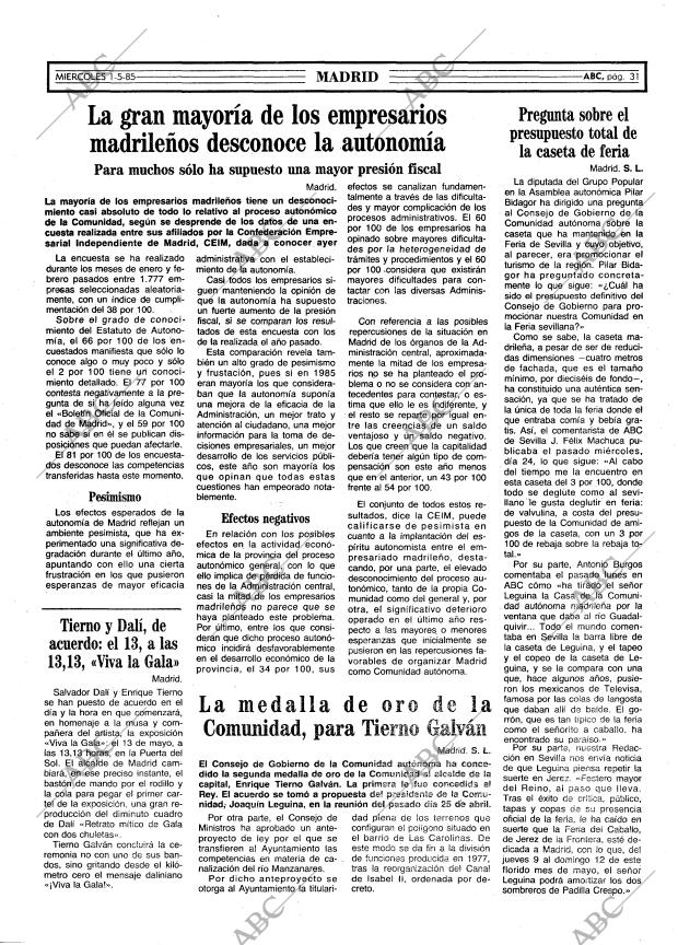 ABC MADRID 01-05-1985 página 31