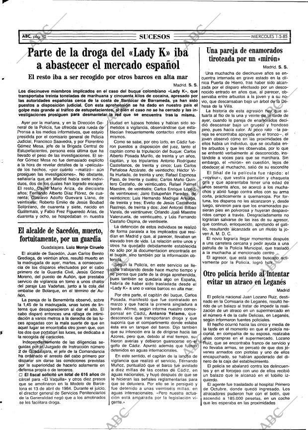 ABC MADRID 01-05-1985 página 52