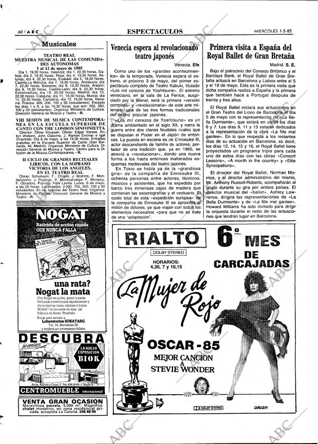 ABC MADRID 01-05-1985 página 60