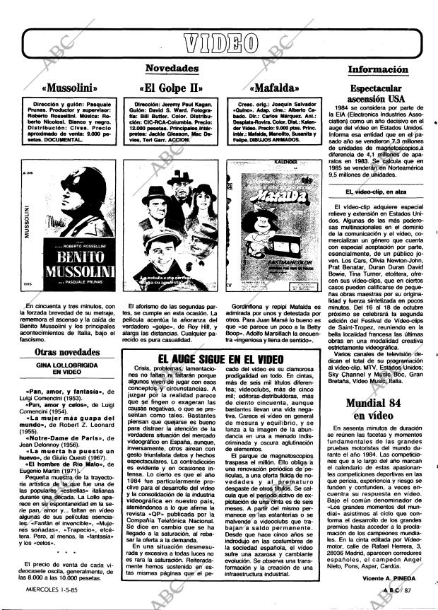 ABC MADRID 01-05-1985 página 87