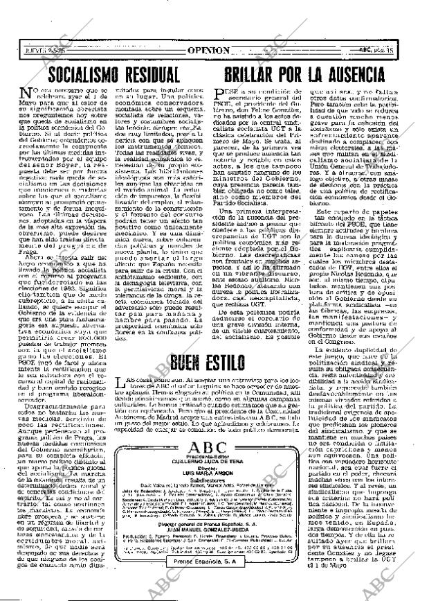 ABC MADRID 02-05-1985 página 15