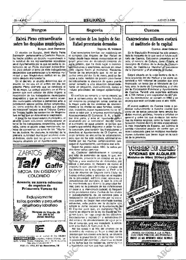 ABC MADRID 02-05-1985 página 28