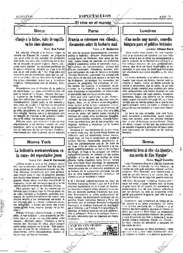 ABC MADRID 02-05-1985 página 71