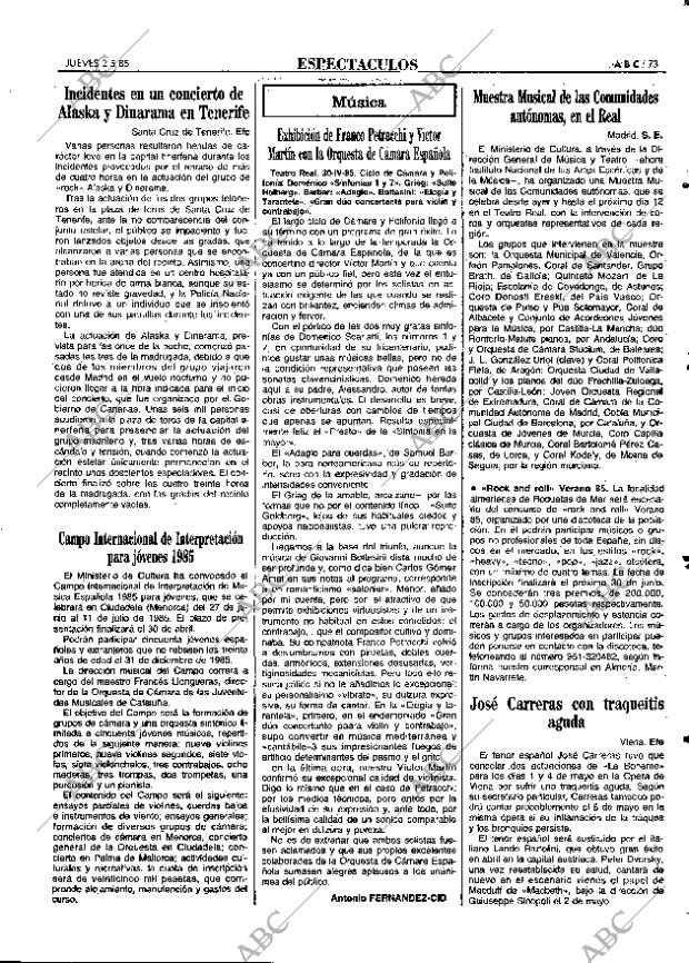 ABC MADRID 02-05-1985 página 73