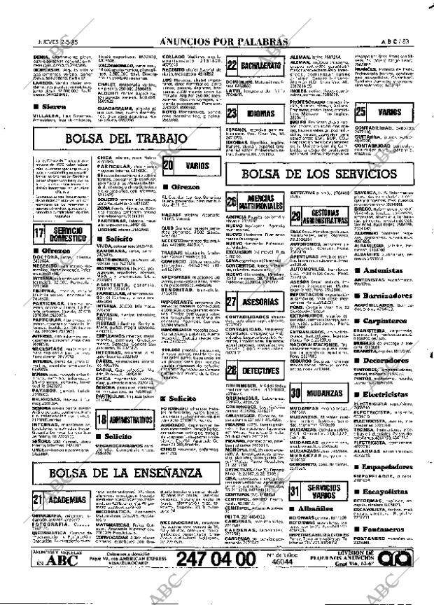 ABC MADRID 02-05-1985 página 83