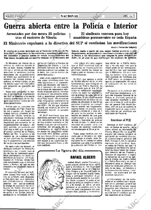 ABC MADRID 04-05-1985 página 15