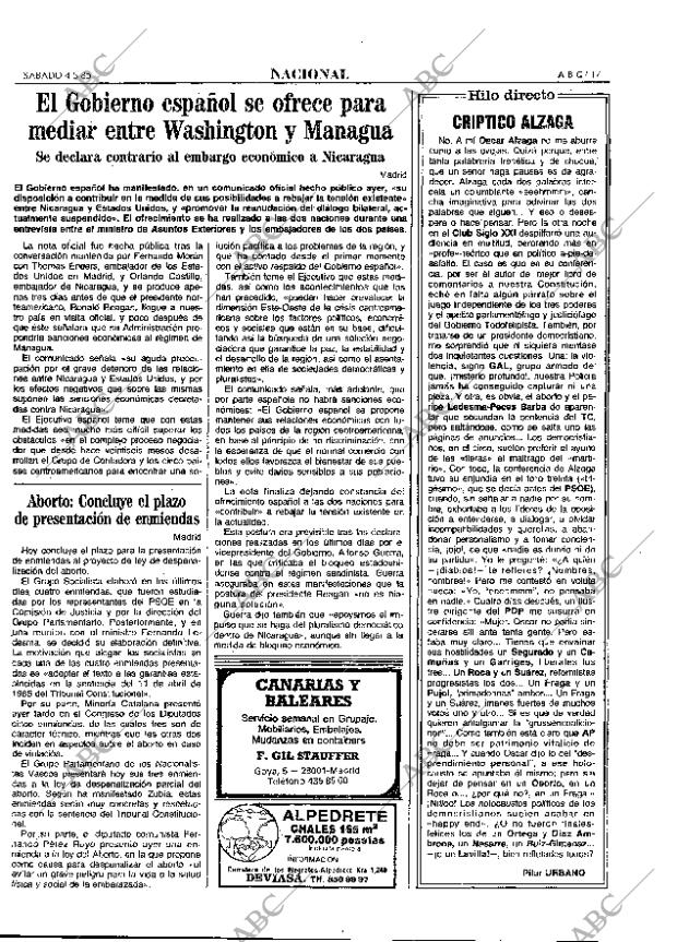 ABC MADRID 04-05-1985 página 17