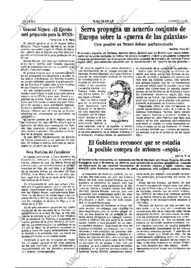 ABC MADRID 04-05-1985 página 20