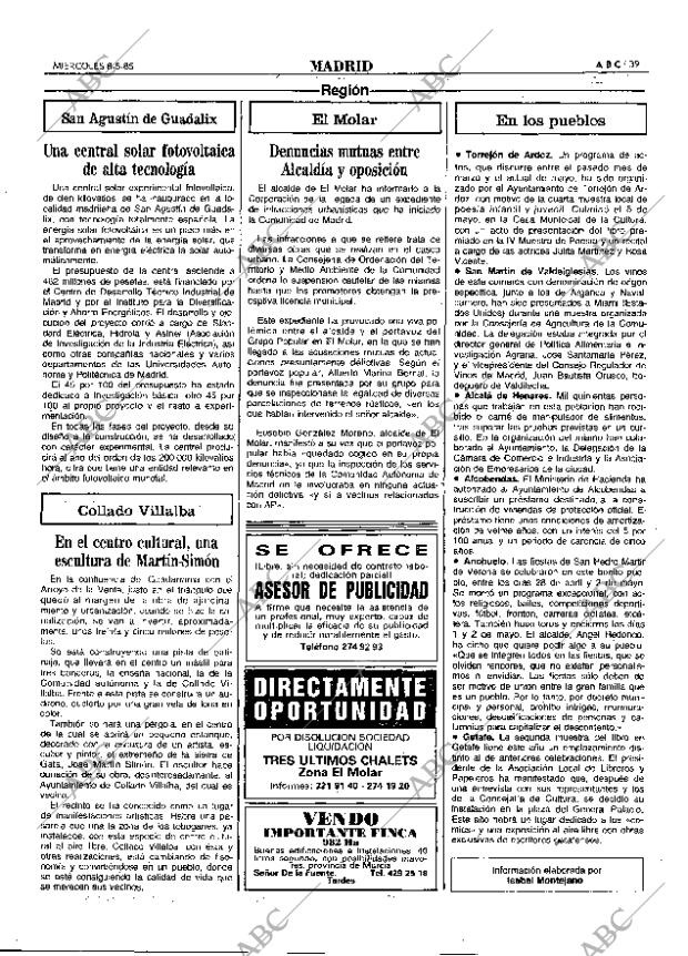 ABC MADRID 08-05-1985 página 39