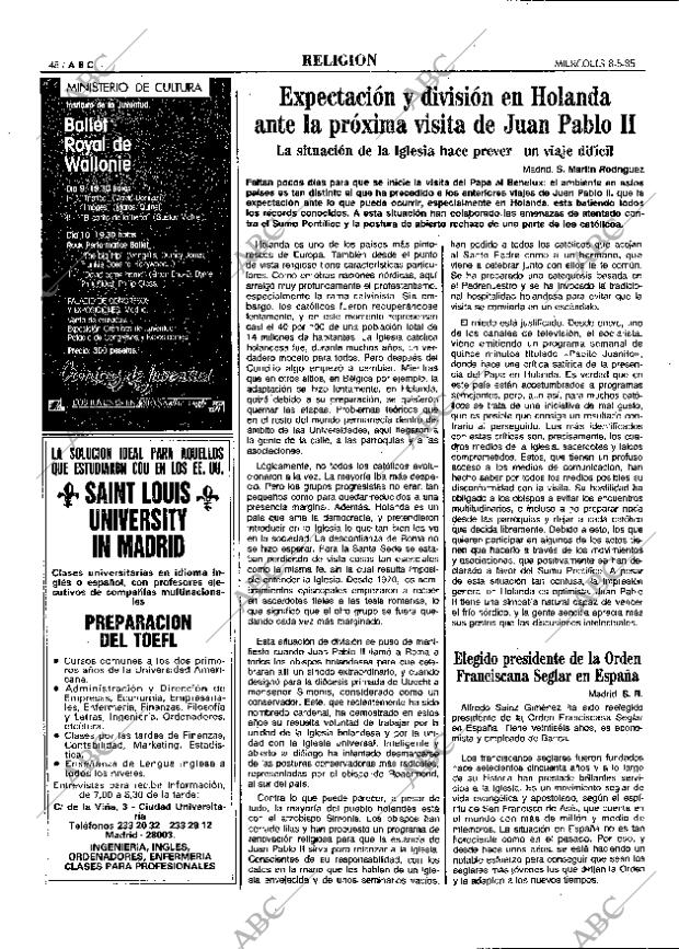 ABC MADRID 08-05-1985 página 48