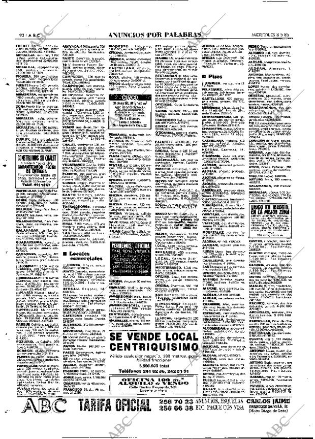 ABC MADRID 08-05-1985 página 92