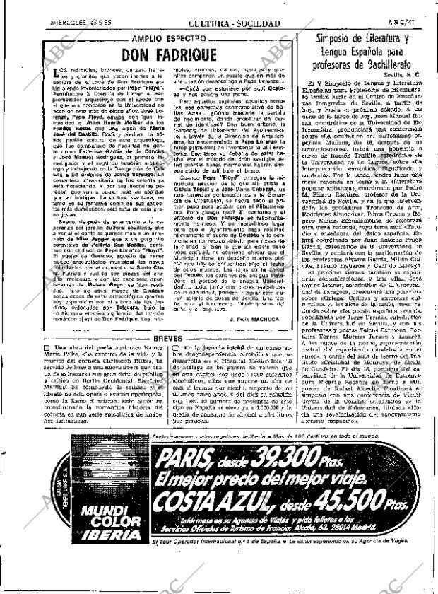 ABC SEVILLA 15-05-1985 página 41