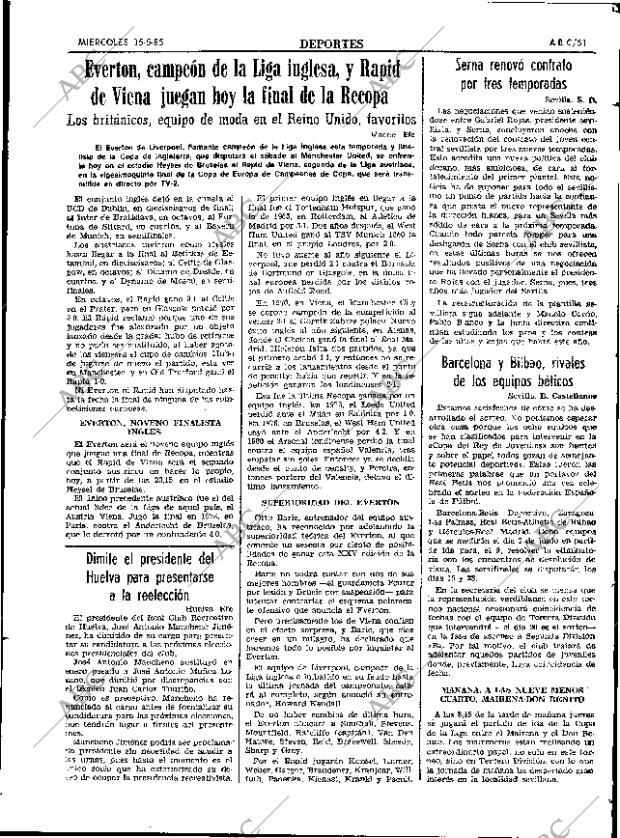 ABC SEVILLA 15-05-1985 página 51
