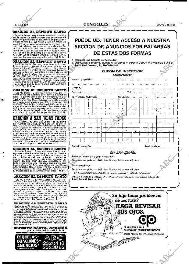 ABC MADRID 16-05-1985 página 110