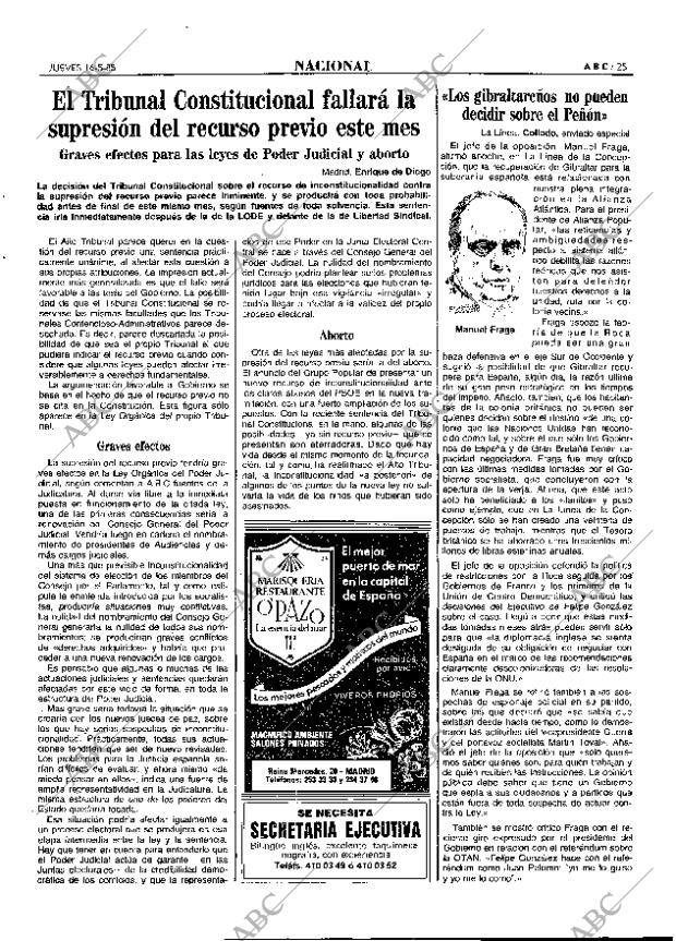 ABC MADRID 16-05-1985 página 25