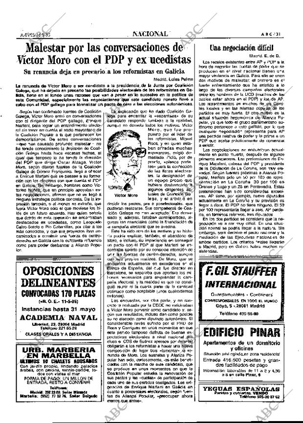 ABC MADRID 16-05-1985 página 31