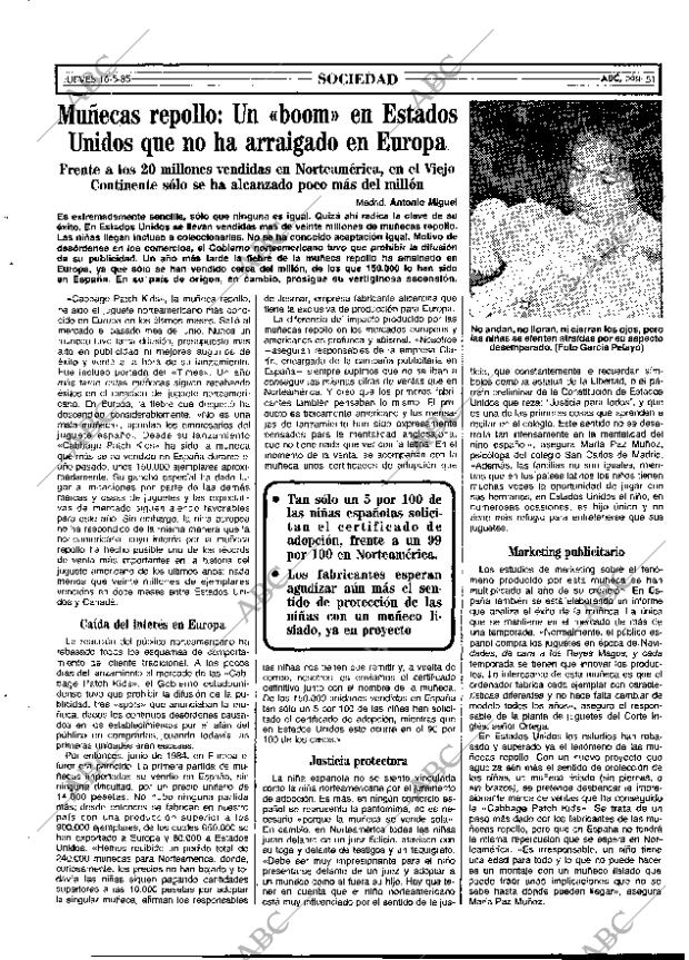 ABC MADRID 16-05-1985 página 51