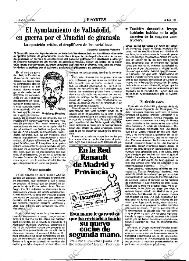 ABC MADRID 16-05-1985 página 81