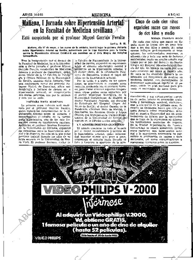 ABC SEVILLA 16-05-1985 página 45