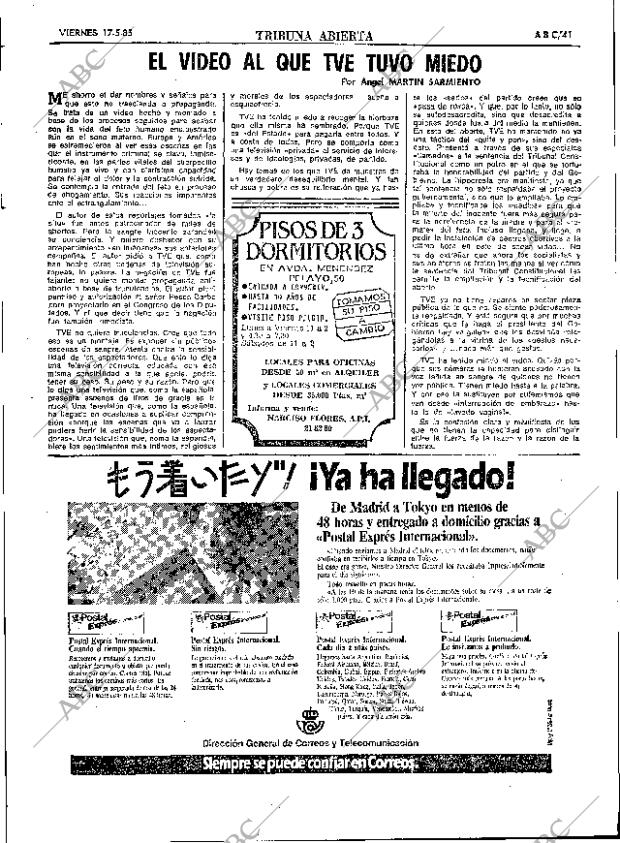 ABC SEVILLA 17-05-1985 página 41