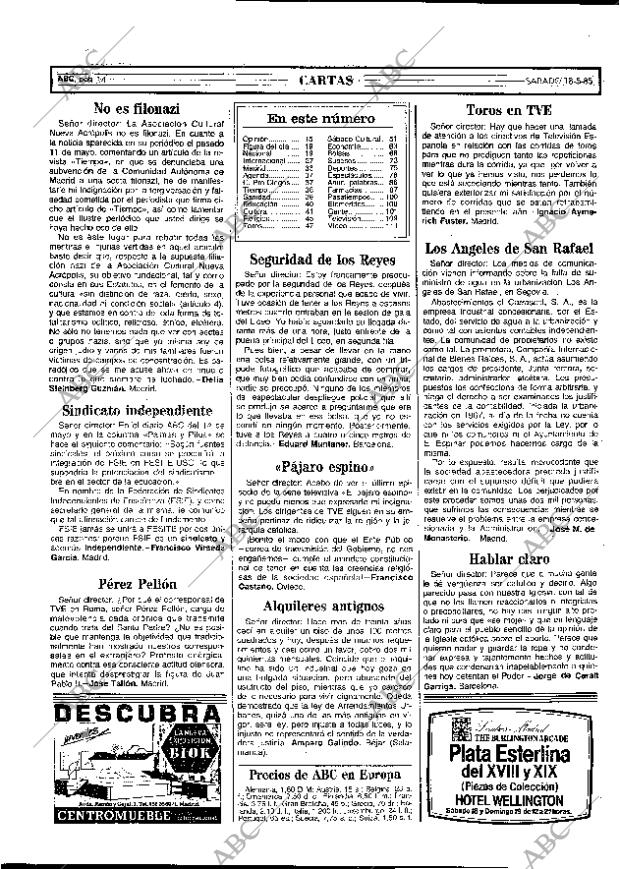 ABC MADRID 18-05-1985 página 14