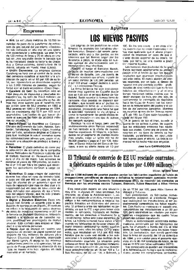 ABC MADRID 18-05-1985 página 64