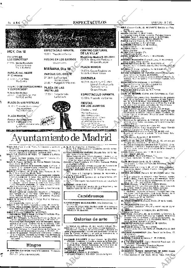 ABC MADRID 18-05-1985 página 84