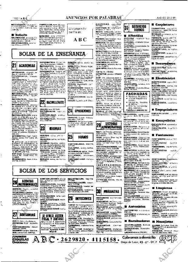 ABC MADRID 23-05-1985 página 102