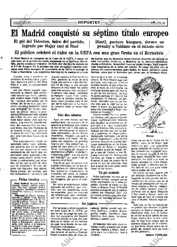 ABC MADRID 23-05-1985 página 63