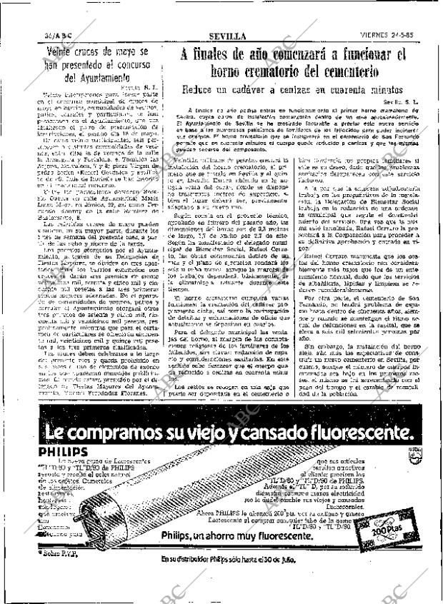 ABC SEVILLA 24-05-1985 página 36