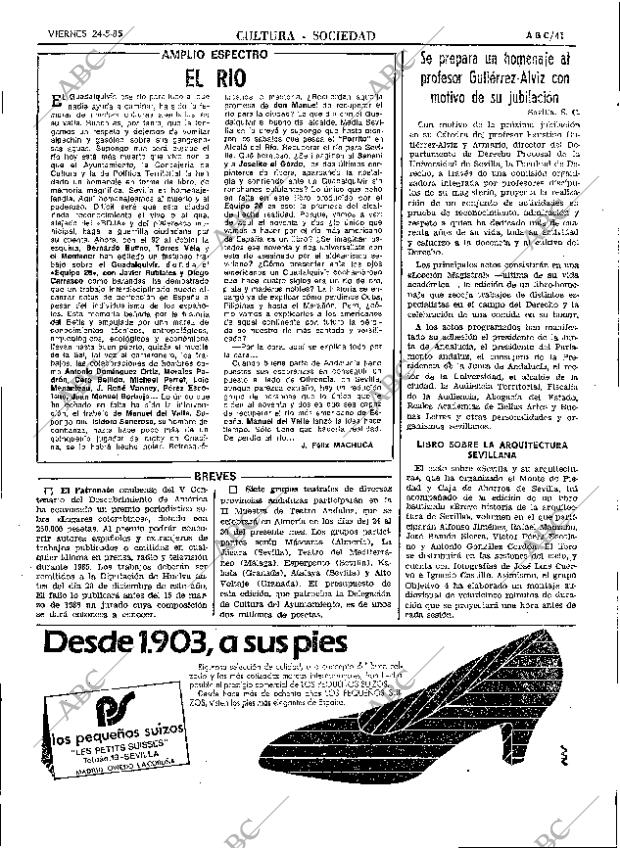 ABC SEVILLA 24-05-1985 página 41