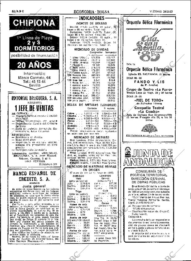 ABC SEVILLA 24-05-1985 página 52