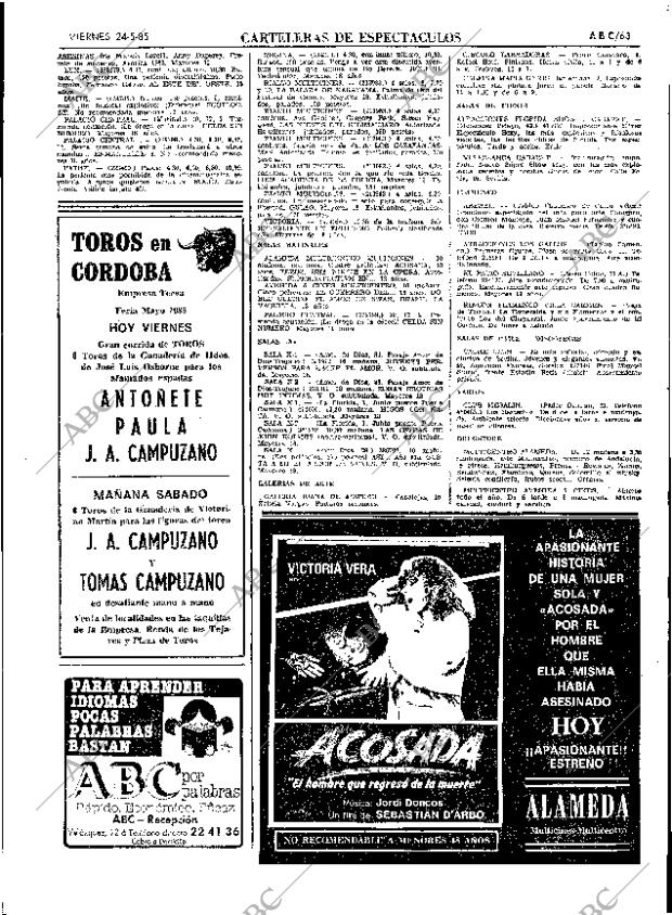 ABC SEVILLA 24-05-1985 página 63