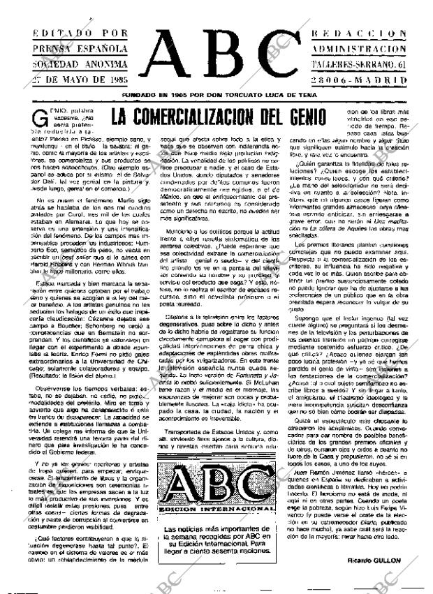 ABC MADRID 27-05-1985 página 3